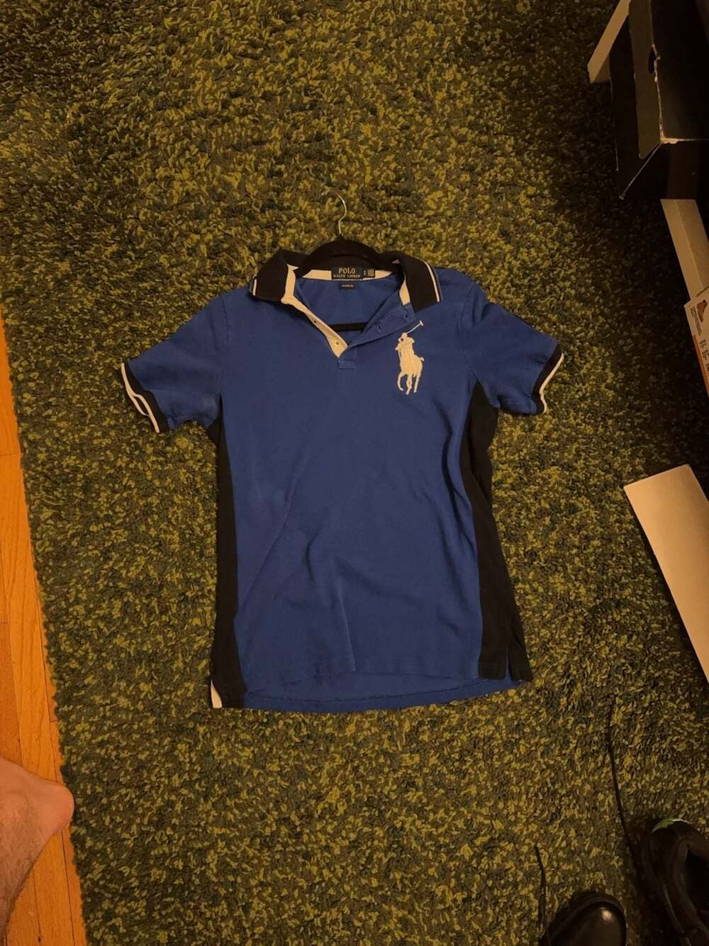 Polo Ralph Lauren Classic Fit Big Pony Polo Shirt Blue Size S
